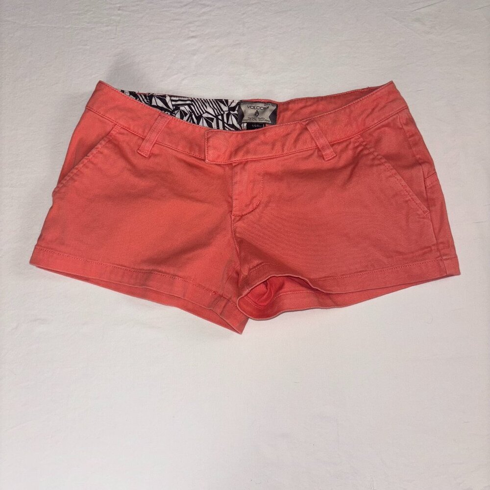 Volcom Coral Low Rise Stretch Shorts - Size 0 (24) - Picture 1 of 6